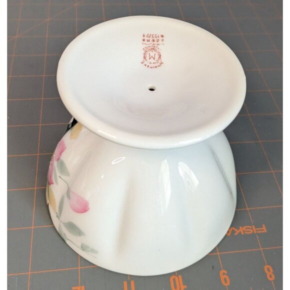 Noritake Azalea Grapefruit Bowl Footed Pedestal 19322 Porcelain - Picture 7 of 11